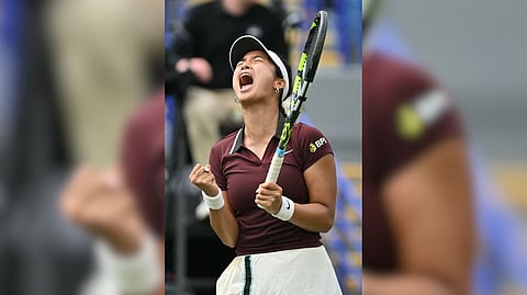 ALEX Eala advises young tennis players to work hard to reach their dreams during the J60 PHINMA International Junior Tennis Championships.