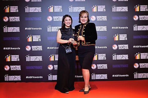 REPRESENTING the Bank (L-R) were: Ms. Ivy Uy, EastWest Head of Branch Banking Group, and Ms. Jacqueline Fernandez, EastWest President