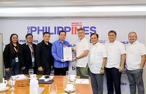 (From L-R) The BOI OSAC-SI Team: Assistant Division Chief Hannah Barroquillo, Division Chief Lubin De Vera, Jr., IAS Director Ernesto Delos Reyes, Jr., Trade Undersecretary and BOI Managing Head Ceferino Rodolfo, with SAMC executives: President Andre Sy, Chief Operating Officer Rafael Hidalgo, and Vice-President for Industry Development Roberto Batungbacal