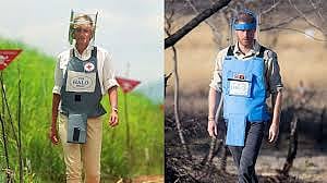Prince Harry walks Angola minefield to honor mother