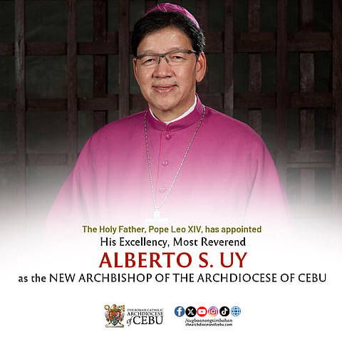 Most Reverend Alberto “Abet” S. Uy (Photo courtesy of The Roman Catholic Archdiocese of Cebu)
