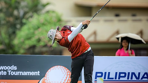 RAFAEL Buenaventura of UP-1 fires a three-under 69 to capture the men’s individual crown of the ICTSI Intercollegiate Tour on Friday at the Royal Northwoods Golf Club. 