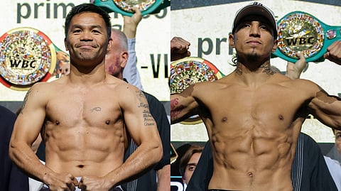 MANNY Pacquiao is prepared to defend his legacy when he battles Mario Barrios for the World Boxing Council welterweight title on Sunday (Manila time) at the MGM Grand in Las Vegas.

MARIO Barrios will prove that his time has arrived when he defends his World Boxing Council welterweight title against Manny Pacquiao on Sunday (Manila time) at the MGM Grand in Las Vegas.