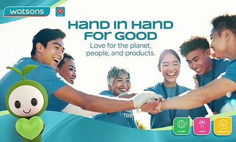 Watsons launches its 'Hand in Hand For Good' campaign, calling on customers and communities to come together for people, planet, and purpose.