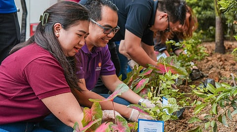 MHR executives and sustainability champions mark the Earth Hour-inspired initiative with a ceremonial turnover at the Project PEARLS community in Bocaue, Bulacan.