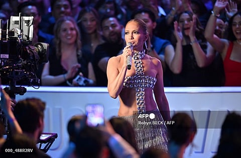 JENNIFER Lopez playfully shut down a fan's marriage proposal during her 16 July concert in Bilbao, Spain, on the same day that would have marked her wedding anniversary with Ben Affleck.