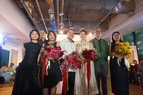 From left: The family of artist Constancio Bernardo, designer Jor-el Espina, Salcedo Auctions chairman and chief specialist Richie Lerma and chief finance officer Karen Lerma and DAILY TRIBUNE managing editor and Lifestyle editor Dinah S. Ventura.