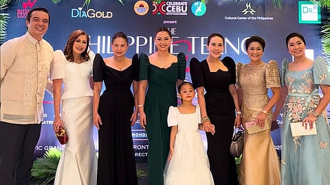 Cebu City 2nd District Representative Edu Rama, Jaja Chiongbian-Rama, Cebu City 1st District Representative Rachel Marguerite 'Cutie' Del Mar, Cebu 1st District Representative Rhea Gullas with daughter Pining, Cebu 6th District Representative Daphne Lagon, Mandaue City Representative Emmarie 'Lollypop' Ouano-Dizon and Maica Ouano Dizon.
