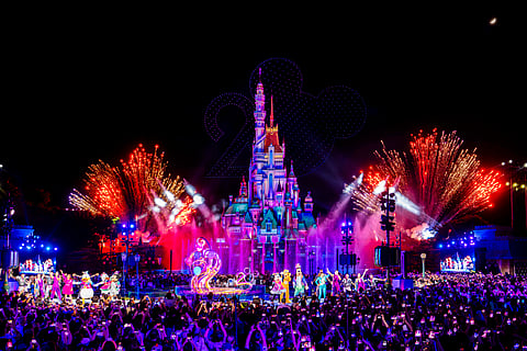 The Castle of Magical Dreams transforms into a full-on festival stage.