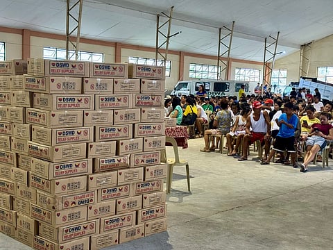 GOVERNOR Lilia Pineda brought thousands of family food packs donated by President Ferdinand Marcos Jr. and DSWD Secretary Rex Gatchalian.