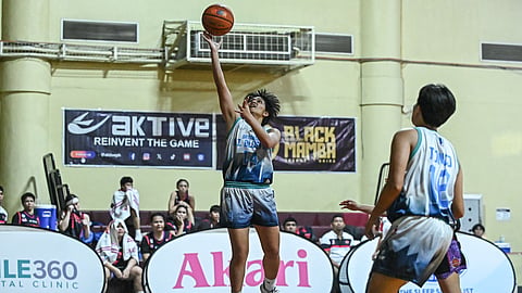 PRINCESS Manzanares connects on a layup to lift New Zealand Blufire-Batangas to a 99-45 victory over RK-Hoops Quezon City in the 2025 WMPBL regular season on Sunday.  