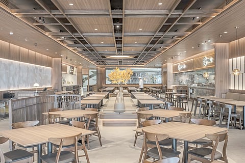 The store is 700 square meters with a 250 seating capacity.