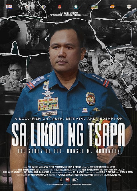 "Sa Likod ng Tsapa" (Beneath the Badge) is an action-packed docudrama film about Police Colonel Hansel Marantan