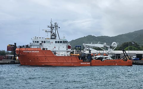 Cook Islands ship probes seabed for rare metals