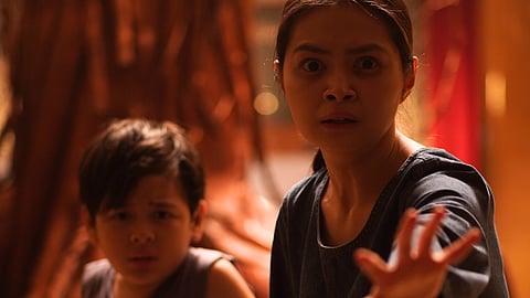 Barbie Forteza and Euwenn Mikaell in 'P77.'