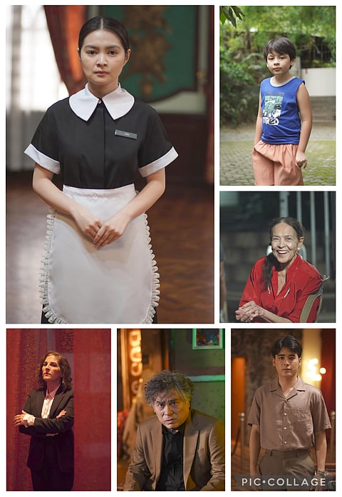 Barbie Fortaza and the lead cast of P77