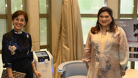 Intima Vs Dr Jennifer Jose with one of her VIP guests Newscaster Bernadette Sembrano