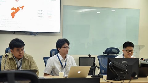 ISRAEL Bañez, Jacob Flores and Jestoni Olivo present the results of the Philippine Competition Commission’s competition impact assessment on the Mobile Number Portability Act during a strategic policy dialogue with Telecommunications Connectivity Inc. on 9 July 2025.