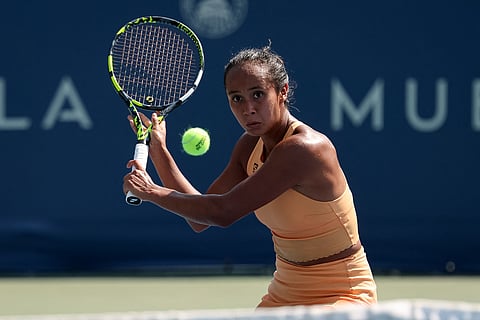 LEYLAH Fernandez moves closer to the title following a 6-4, 7-6 (7/4) win over Taylor Townsend in the quarterfinals of the DC Open.