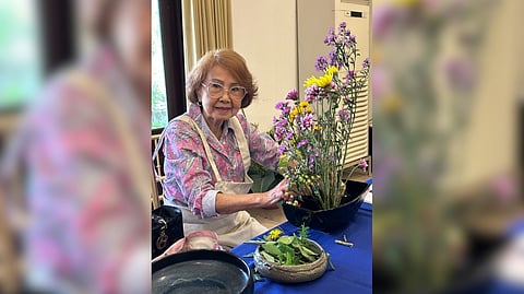 Ikebana International Davao Chapter 133 president Leticia Averion.