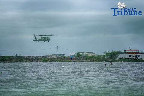 President Ferdinand Marcos Jr. visited the Tangos-Tanza navigational gate in Tanza, Navotas on Saturday, 26 July 2025, to assess the damage caused by the severe flooding in the area. This follows the recent report from the Department of Public Works and Highways (DPWH) highlighting the P5.25 billion in damages to national roads, bridges, and key flood control structures across regions, exacerbated by the Southwest Monsoon and tropical cyclones Crising, Dante, and Emong.
