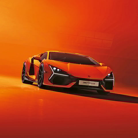 THE Lamborghini Revuelto stands out with its sharp lines and bold presence, matching its rebel name.