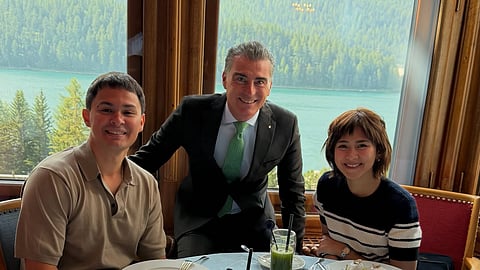 Matteo and Sarah savor mountain views and fine dining in St. Moritz