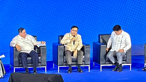 From L to R: Health Sec Ted Herbosa, Housing Sec Ping, and DSWD Sec Rex