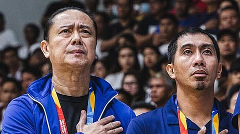 SAN Miguel Corporation sports director Alfrancis Chua (left) is expected to go easy on newly-appointed Magnolia head coach LA Tenorio. 