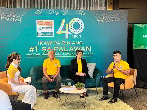 Officials of the Palawan Group of Companies, headed by its president and CEO Karlo Eugene Josef Castro, relay the company's plans as they celebrate 40 fruitful years being the the country’s leading and most trusted pawnshop and remittance firm.