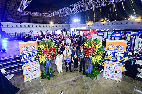 PMAP and SM Supermalls reaffirm their partnership for nation-building, supporting employment through accessible and impactful career events. From Left to Right: SM Supermalls SAVP Jocelyn Ann Lapid-Clarino, DOLE ASec. Patrick Patriwirawan, PMAP Trustee Cynthia Sarayba, SM Supermalls AVP Royston Cabunag 
