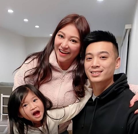Rufa Mae Quinto with daughter Athena and Trevor