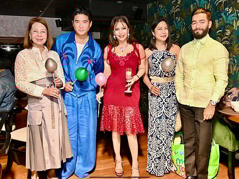 Angola Consul Helen Ong, Tim Yap, the columnist, Atty. Karen Jimeno and David Ackerman.