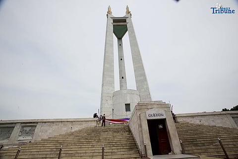 HONORING A HERO | Personnel from the National Historical Commission of the Philippines clean the tomb of President Manuel L. Quezon at the Quezon Memorial Circle in Quezon City on Thursday, July 31, 2025, ahead of the 81st anniversary of his death. Quezon, the second president of the Philippines, served from 1935 until his death in 1944.