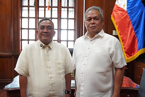 BuCor Director General Gregorio Pio Catapang Jr. and Sablayan Mayor Walter Marquez join hands to establish an economic zone in Sablayan, Occidental Mindoro. Photo Courtesy of BuCor