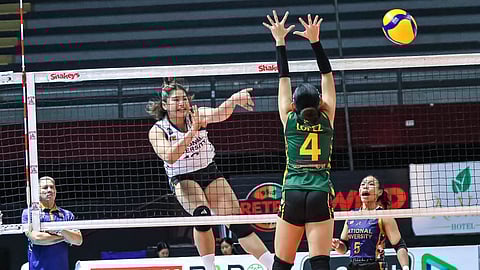 Rookie Sam Cantada brings in the firepower to lead National University to a straight-sets win over Notre Dame of Dadiangas University in the SSL National Invitationals Davao Leg.