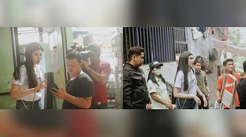 CRISTINA Macaraig (in white shirt), inventor of Alerto PH and her team from Wiredfield Philippines, Inc. installs smoke alarms in the most fire prone areas in Barangay Commonwealth, Quezon City on 16 June 2025