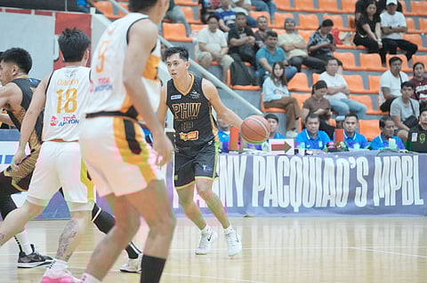 ALLYN Bulanadi shines, powering Pangasinan to a 92-77 win over Quezon City in the MPBL 2025 Season on Saturday at the Villar Coliseum in Las Piñas City.    
