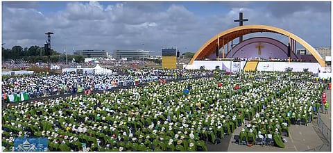 From the sky, he came Pope Leo XIV arrives by helicopter at the Vatican, but keeps firmly grounded as he leads young Catholics in the 2025 Youth Jubilee celebration.