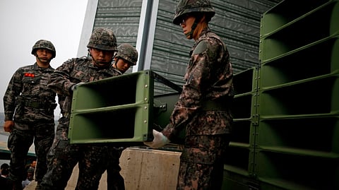 S. Korea removing loudspeakers on border with North