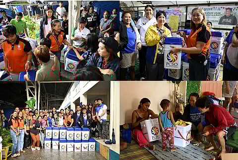 PCSO conducts relief operations in Taytay, Rizal