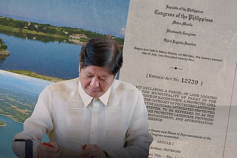 Paoay Lake now protected landscape