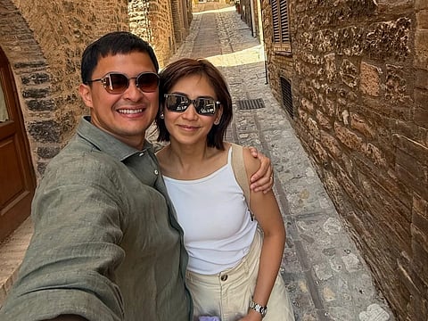 Husband and Wife Matteo Guidicelli and Sarah Geronimo in Italy
