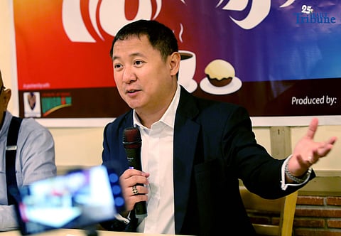 Former Department of Information and Communications Technology (DICT) Undersecretary for Cybersecurity Jeffrey Ian Dy speaks at a forum in Quezon City on Wednesday, August 6, 2025, where he discussed the recently approved Konektadong Pinoy Bill. Dy cautioned that the measure, if enacted, could compromise national security by compelling telcos to share infrastructure — even with foreign-linked entities — without sufficient cybersecurity safeguards. He urged President Ferdinand Marcos Jr. to veto the bill before it lapses into law.