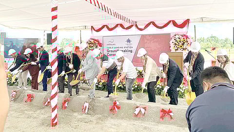 Baler submarine cable 
landing station breaks ground

