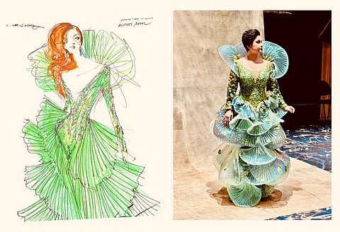 Filipino Pride Lea Salonga wearing Rajo Laurel for Into The Woods