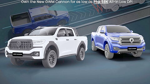 GWM Cannon lineup’s prices will stay the same despite higher excise taxes on pickups.