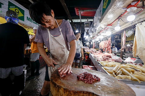Blade and ban At Mega Q-mart in Quezon City, a butcher’s knife glides through marbled beef at Mega Q-Mart in Quezon City, as the Department of Agriculture orders a halt to live cattle and water buffalo imports from France and Italy, guarding against the march of Lumpy Skin Disease. 