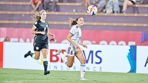 Janae DeFazio (right) and the defending champion Filipinas remain in high spirits even after falling to Australia, 1-0, in the ASEAN Women’s Championships in Vietnam.