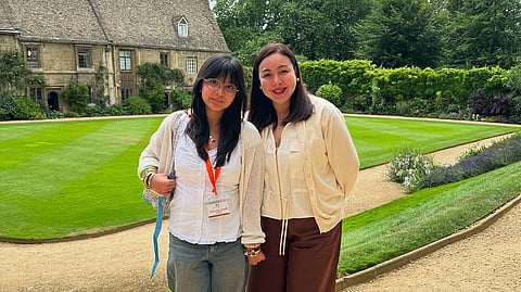 Marjorie Barretto with Erich at Oxford.